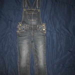 Girls skinny leg overalls